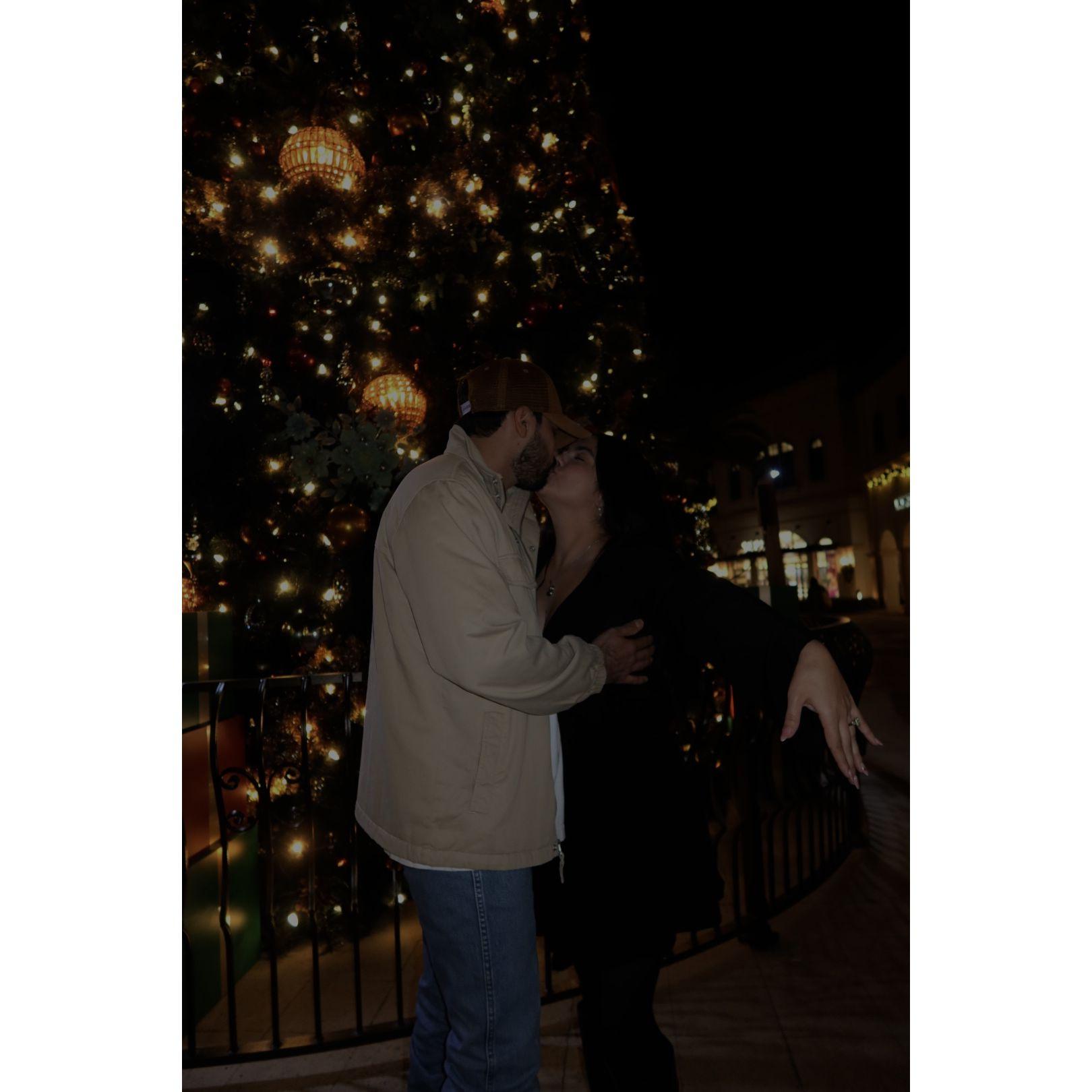 This is the picture we used to announce that we were engaged after 5 years of dating.