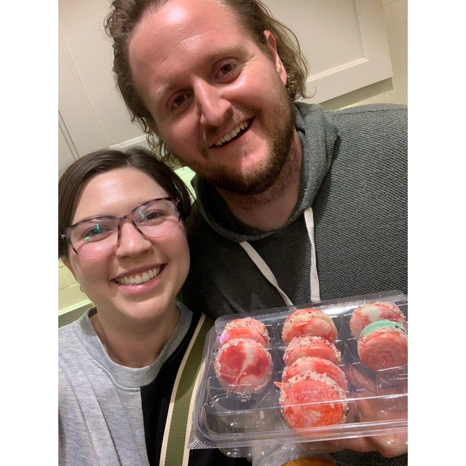 Sarah + Taylor's macarons were the best in the class