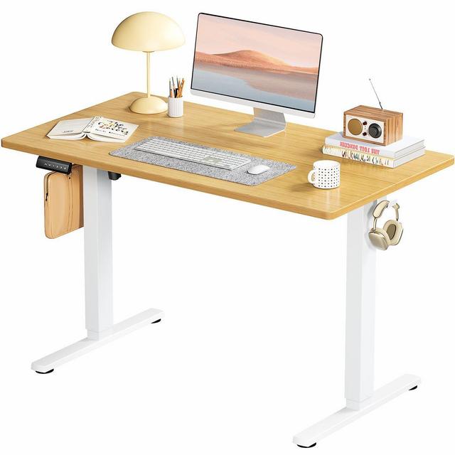 JIONJOY 40 Wide Height Adjustable Standing Desk - Oak