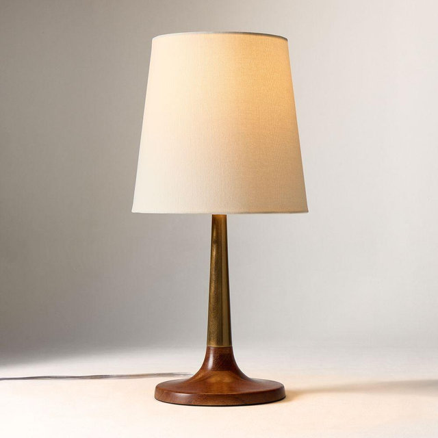 Butler Table Lamp, 18", Burnished Brass