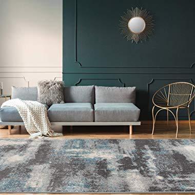 Ottomanson Area Rug, 5'3" x 7', Gray