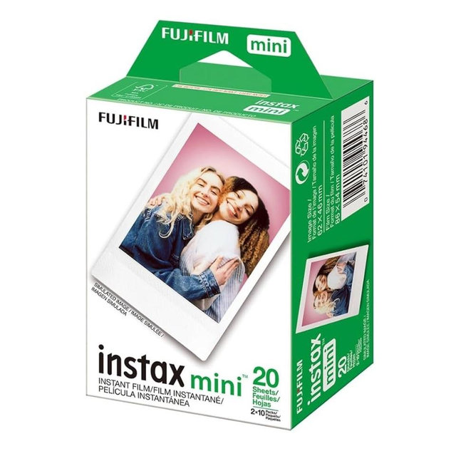 Fujifilm INSTAX Mini Instant Film 2 Pack = 20 Sheets (White) for Fujifilm Mini 8 & Mini 9 Cameras, Model:4332059078