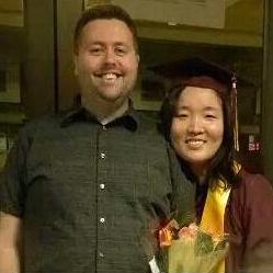 He came to my graduation to celebrate with me!