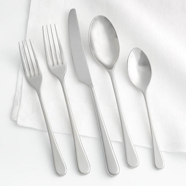 Iona 5-Piece Flatware Place Setting in Satin | Crate & Barrel