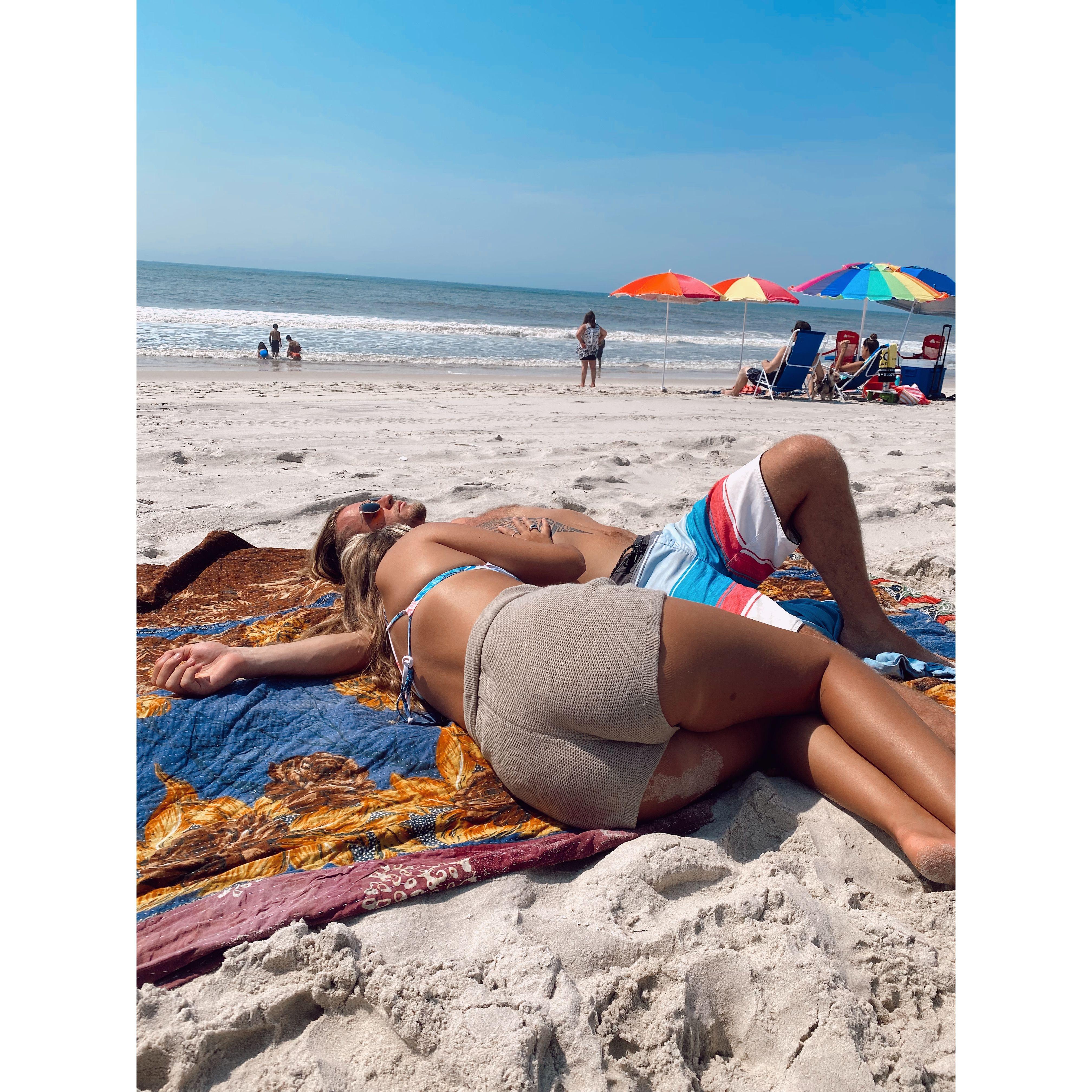 Mid day beach naps