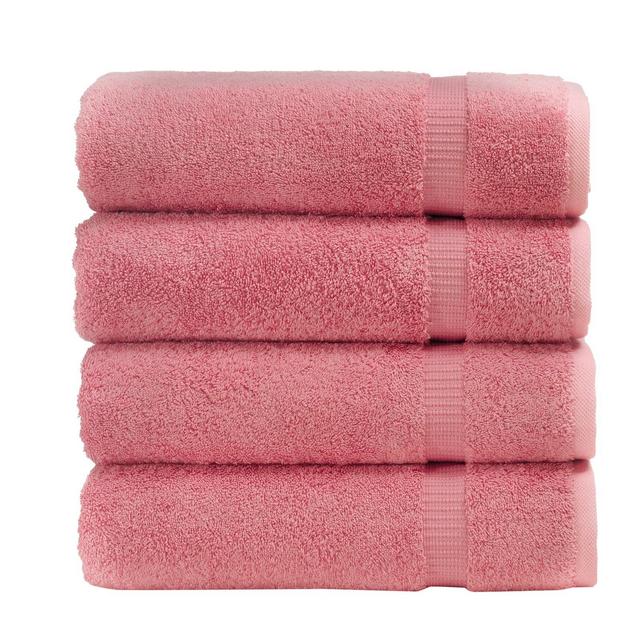 4pc Villa Bath Towel Set Pink - Royal Turkish Towel