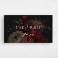 Black Wedding Place Card - Malina