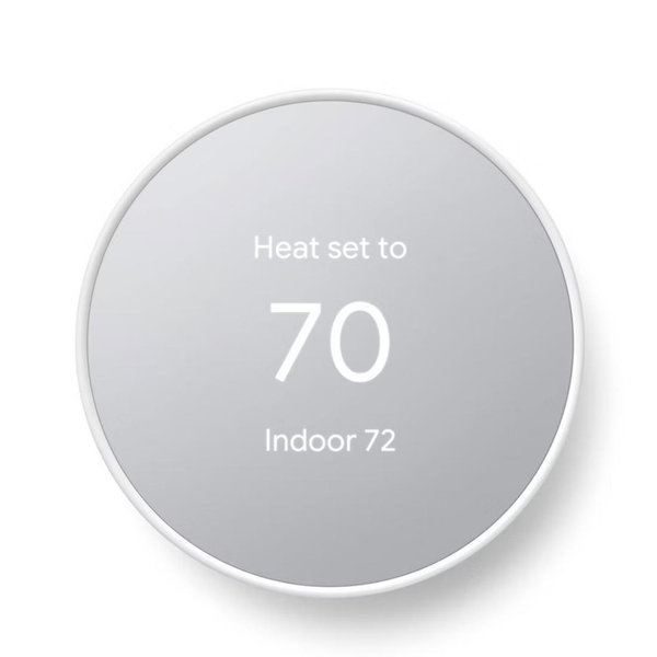 Nest Thermostat - Smart Programmable Wi-Fi Thermostat - Snow
