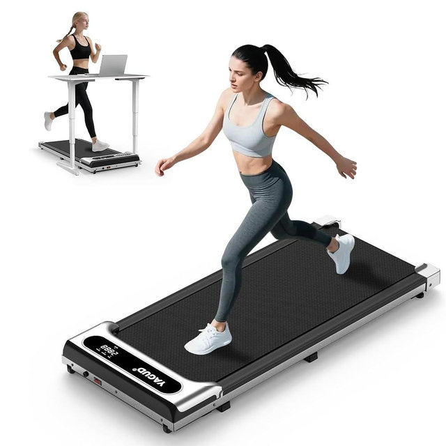 Yagud Walking Pad, Under Desk Walking pad Treadmill, 2.5HP Walking Pad with Remote and LED Display, 3 in 1 Portable Walking Pad with 265 lbs Weight Capacity for Home Office