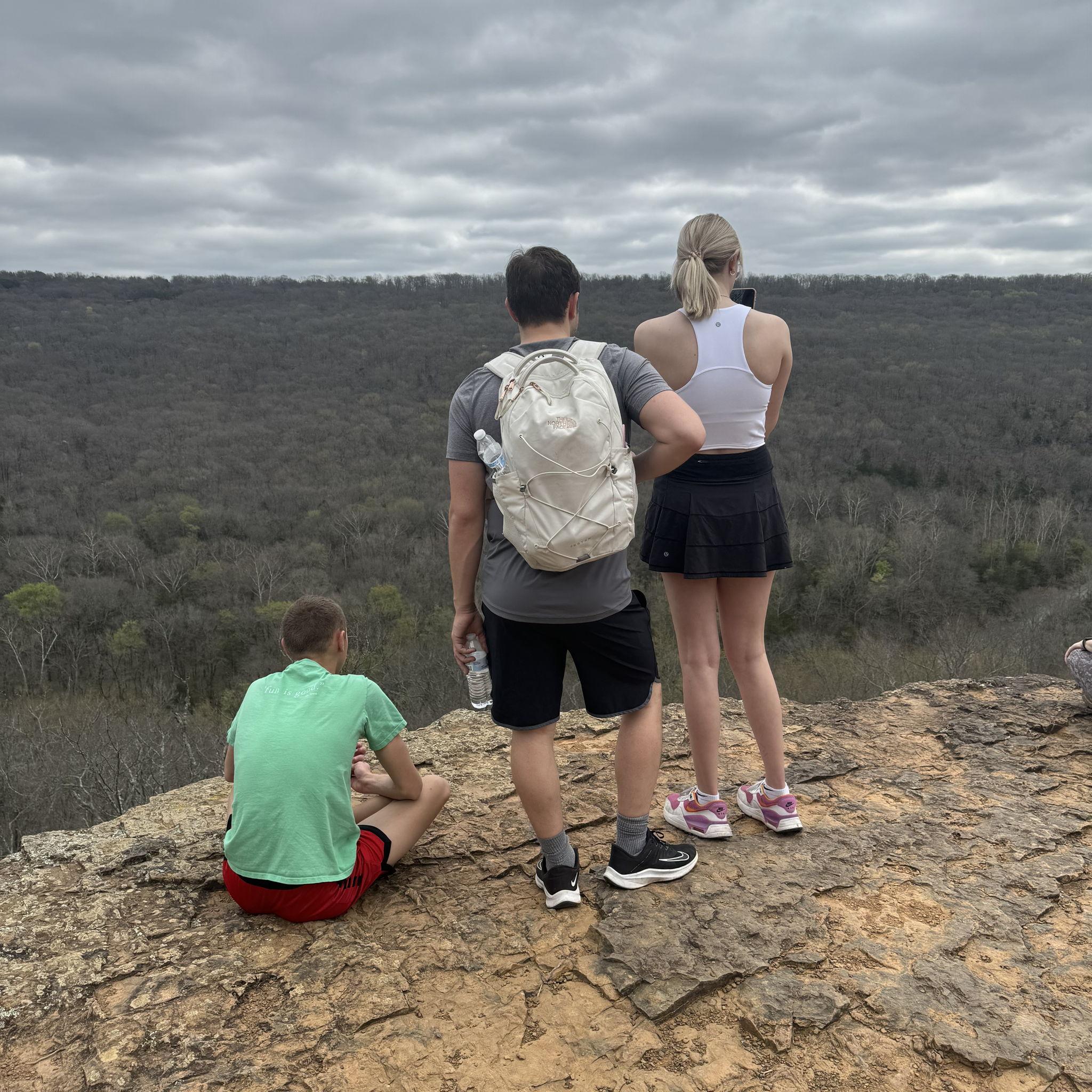 Hikes when family came to visit