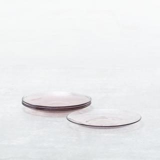 Los Cabos Glass Salad Plate, Set of 4