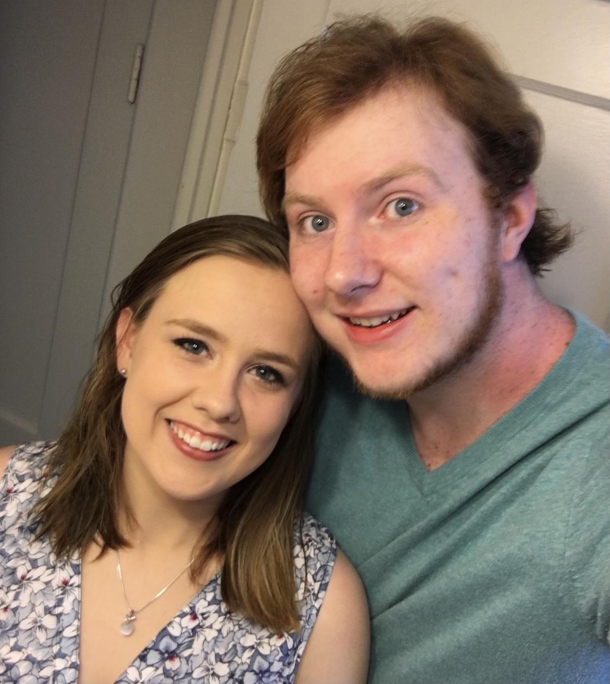 On our way out to dinner to celebrate 6 months of being boyfriend and girlfriend! June 30, 2019