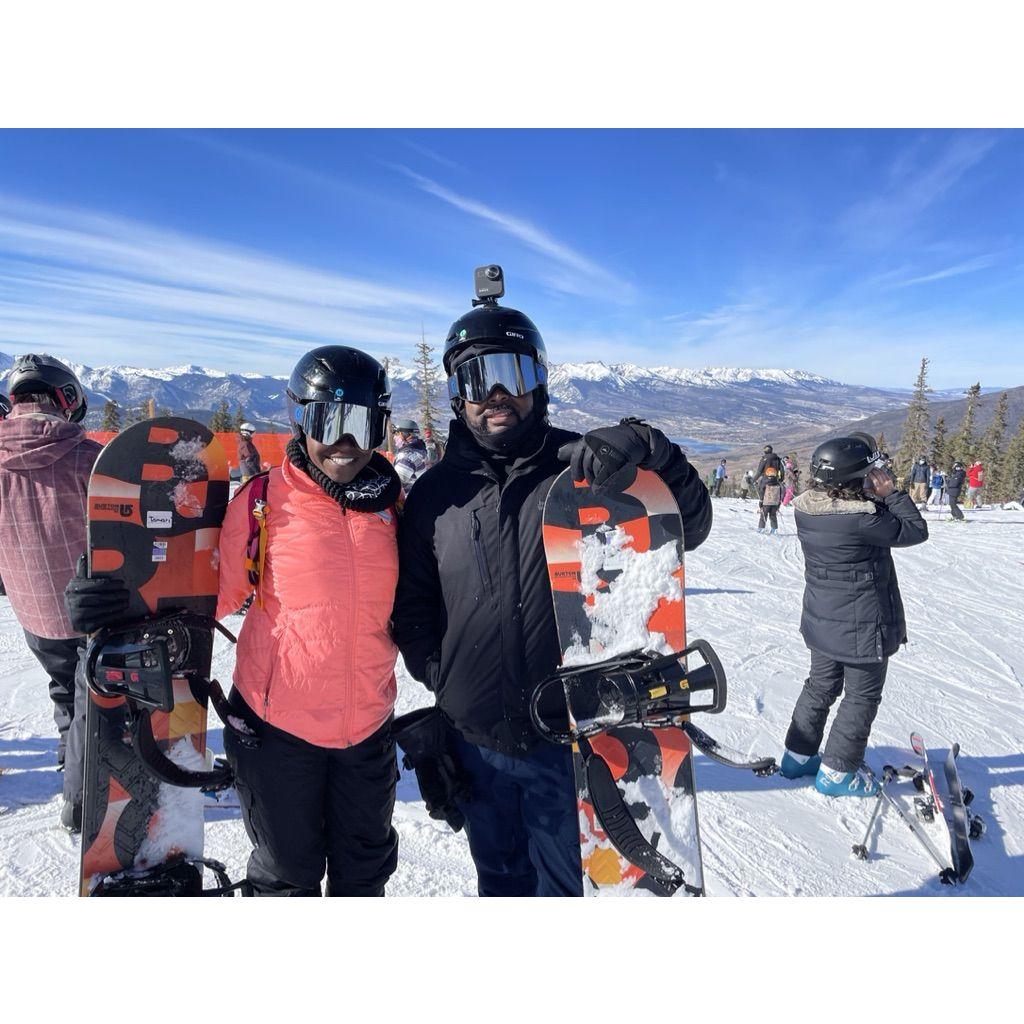 Snowboarding in Breckenridge, CO