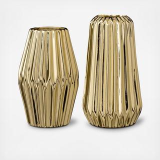 Fluted Vase 2-Piece Set