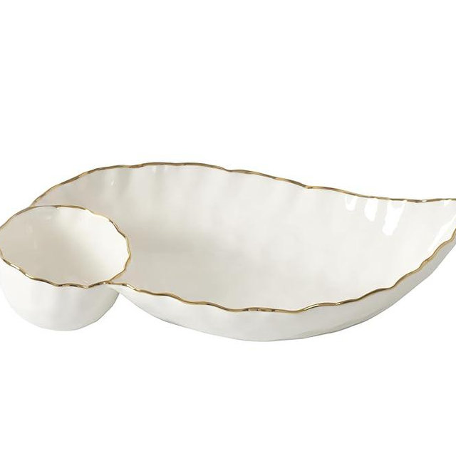 Pampa Bay Portofino Chip and Dip, 15" x 8" x 3"