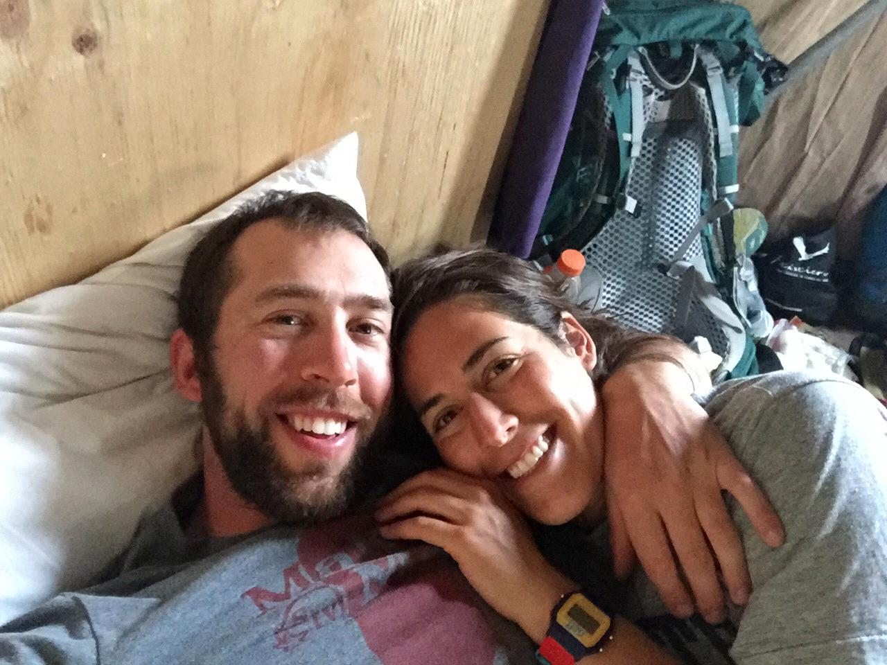 Wiped after a day of hiking in Patagonia