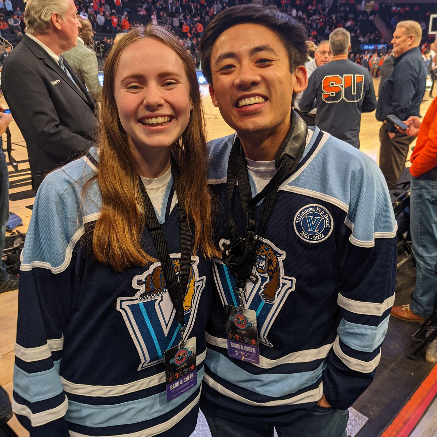 Cheering on the Wildcats with the Band at a Villanova Basketball Game - December 2021
#GoCats