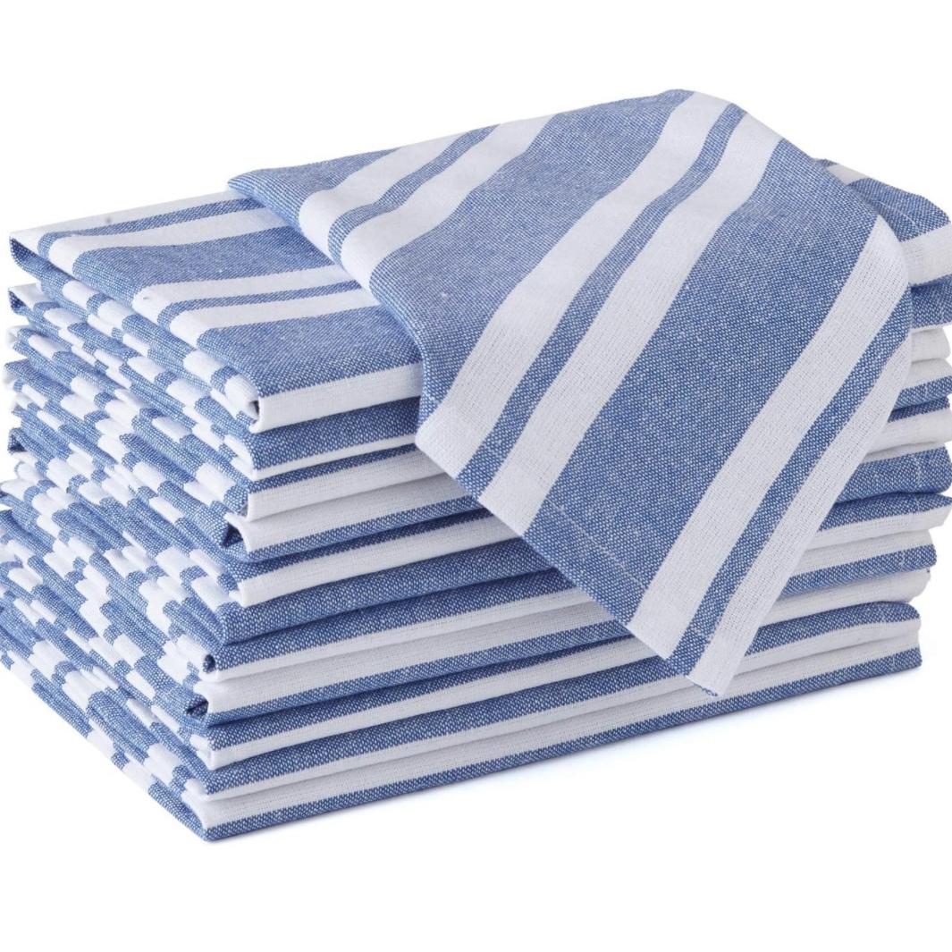 Franca Blue Striped Napkins Set of 12