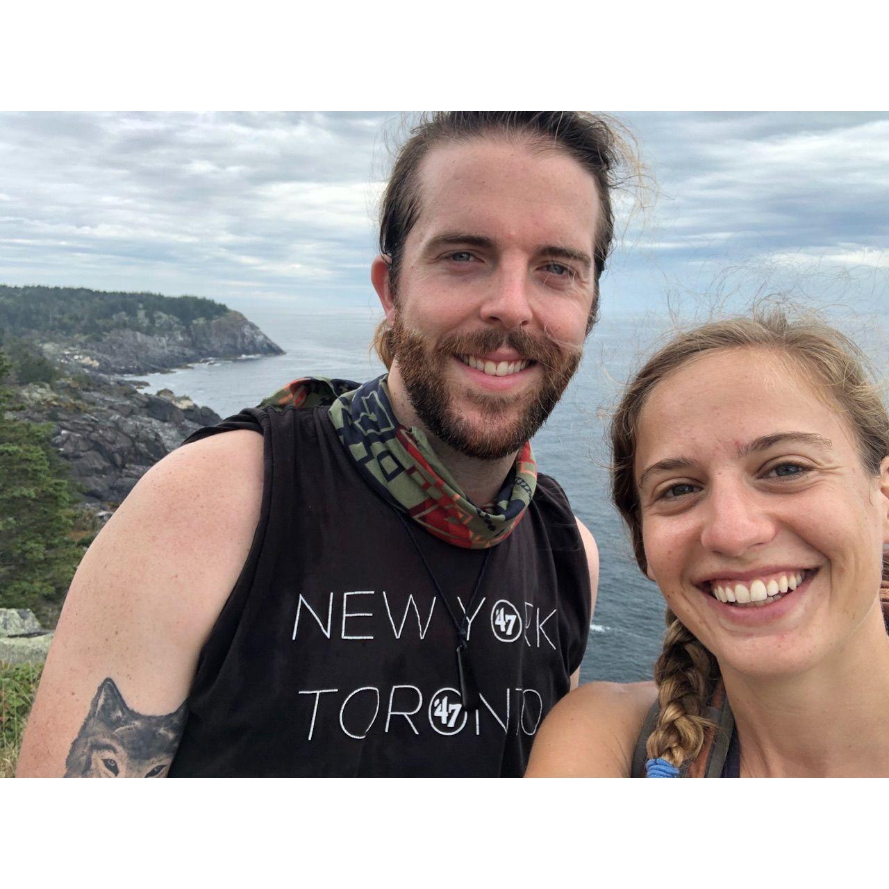 Our first trip to Monhegan Island - one of our favorite and most sacred Maine getaway spots. This photo is form the same spot Dev proposed 6 years later