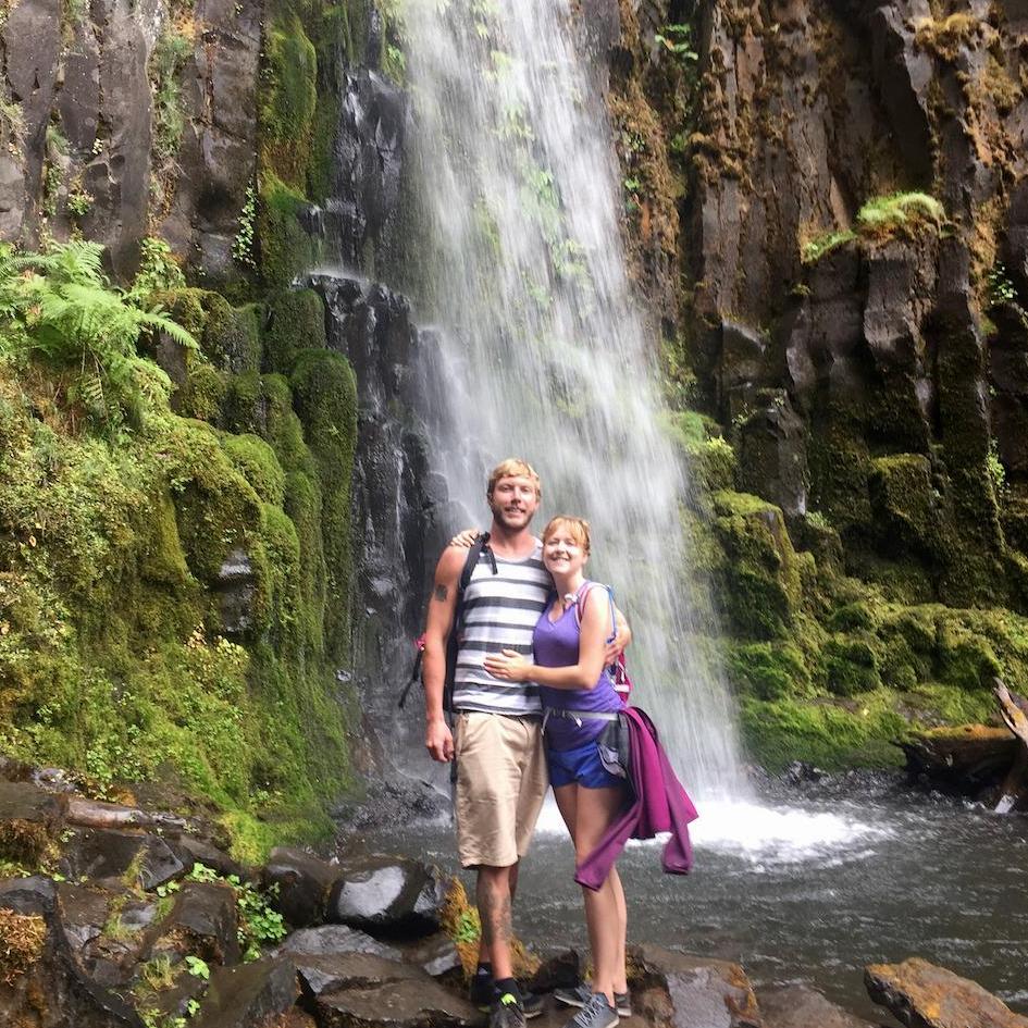 July 2015, Dry Creek Falls, our first hike