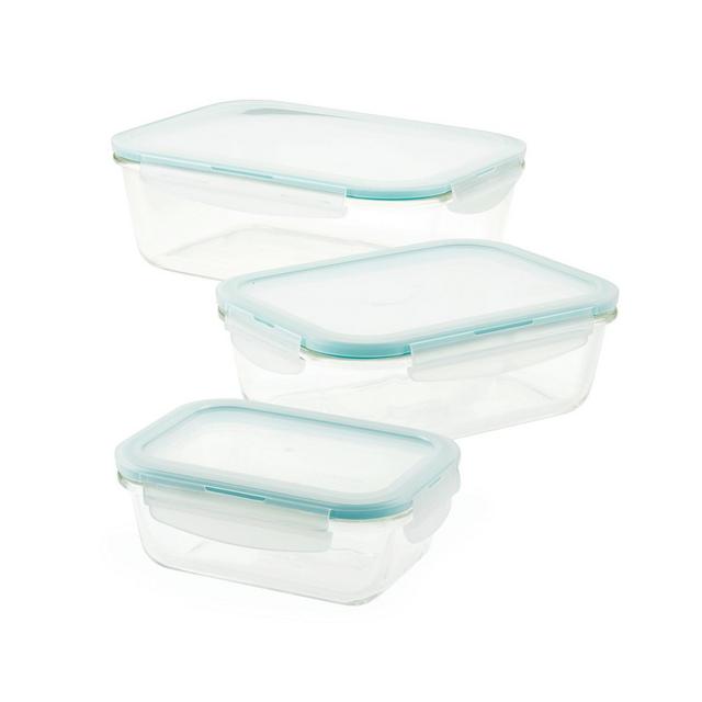 Lock n Lock Purely Better Glass Rectangular 6-Pc. Food Storage Container Set