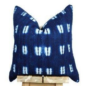 Indigo Mudcloth Pillow Cover