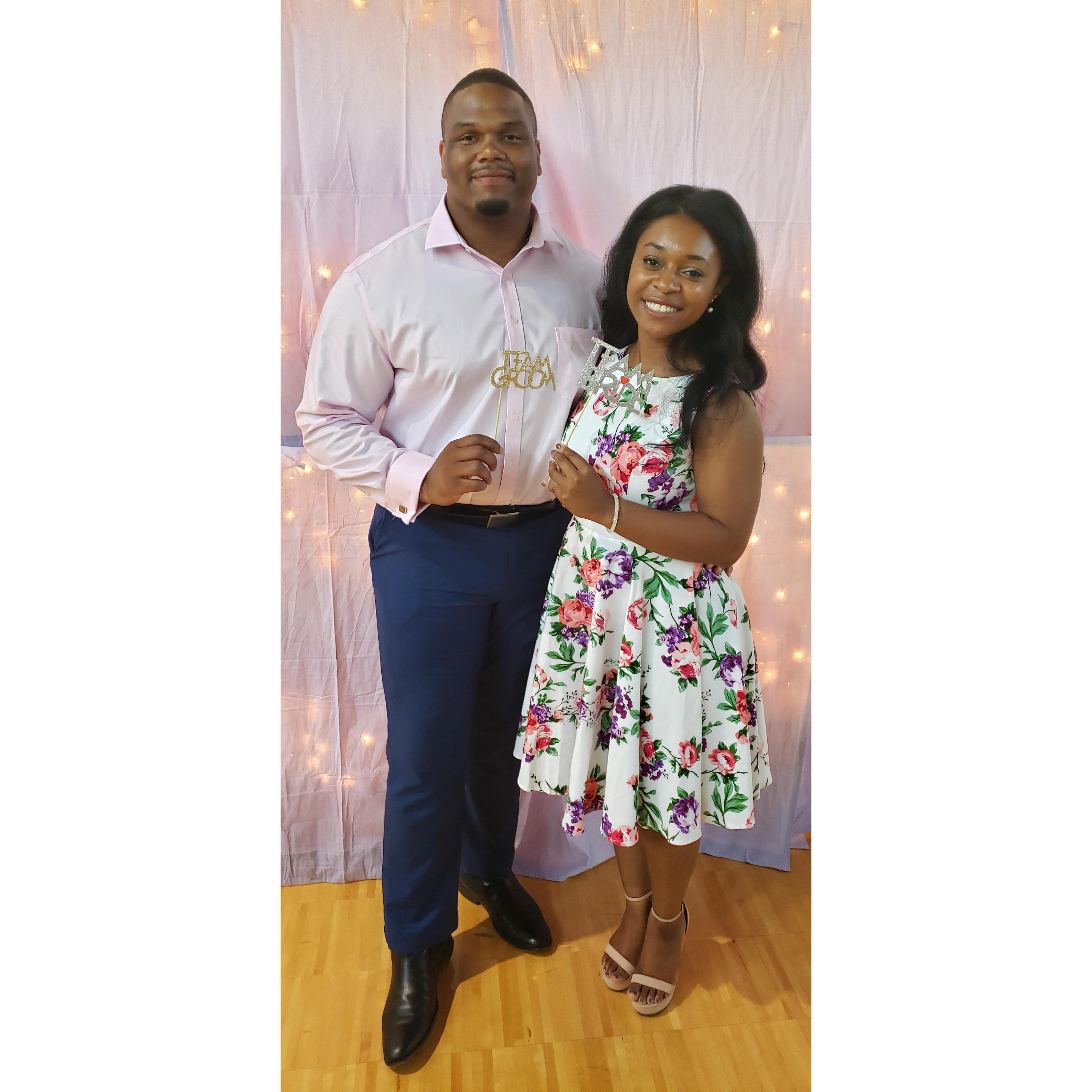 At a friend's wedding.