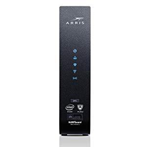 ARRIS SURFboard SBG7400AC2 24x8 DOCSIS 3.0 Cable Modem / AC2350 Wi-Fi Router / McAfee Whole Home Internet Protection- Black