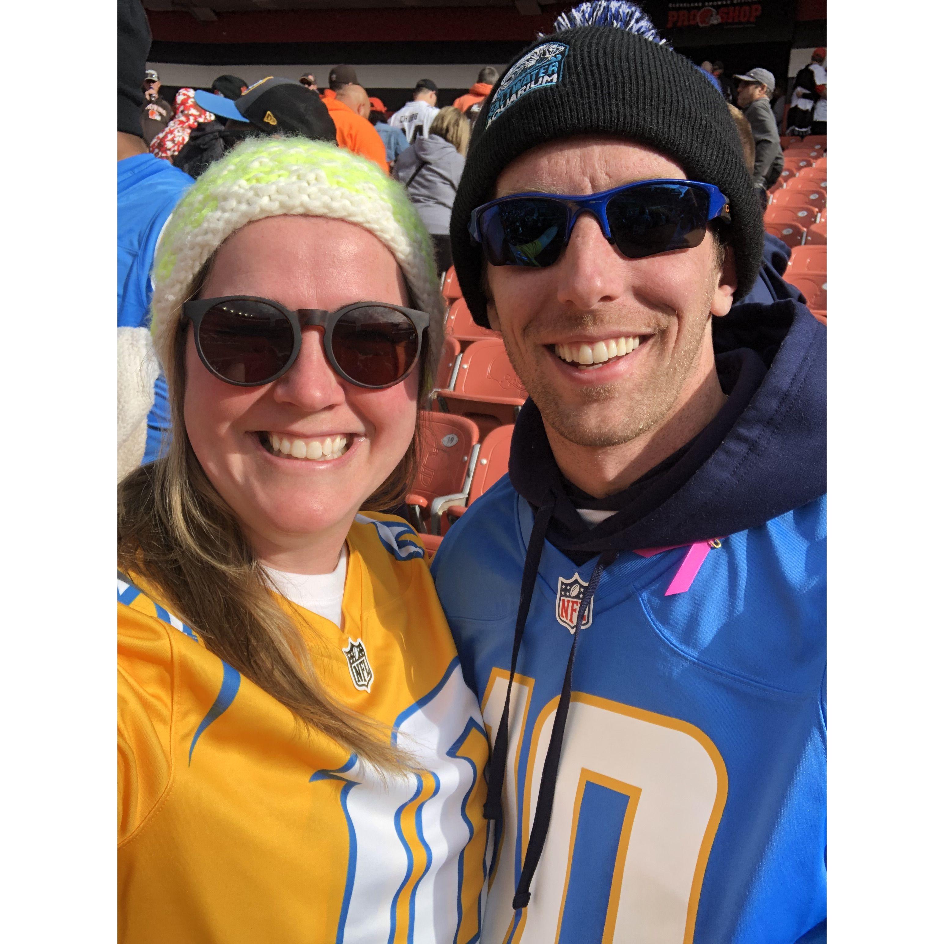 When Garrett convinced Jamal to become a Chargers Fan! Go Bolts!!