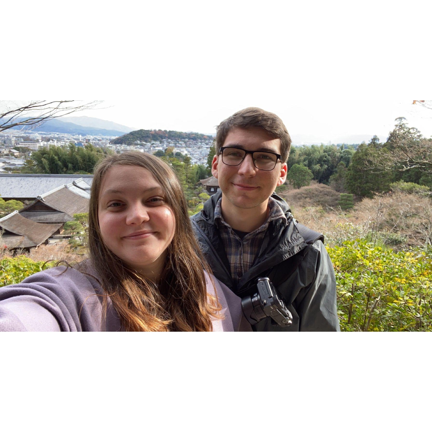 This is our first time at Grace's favorite castle, Nijo Castle, in Kyoto, Japan.