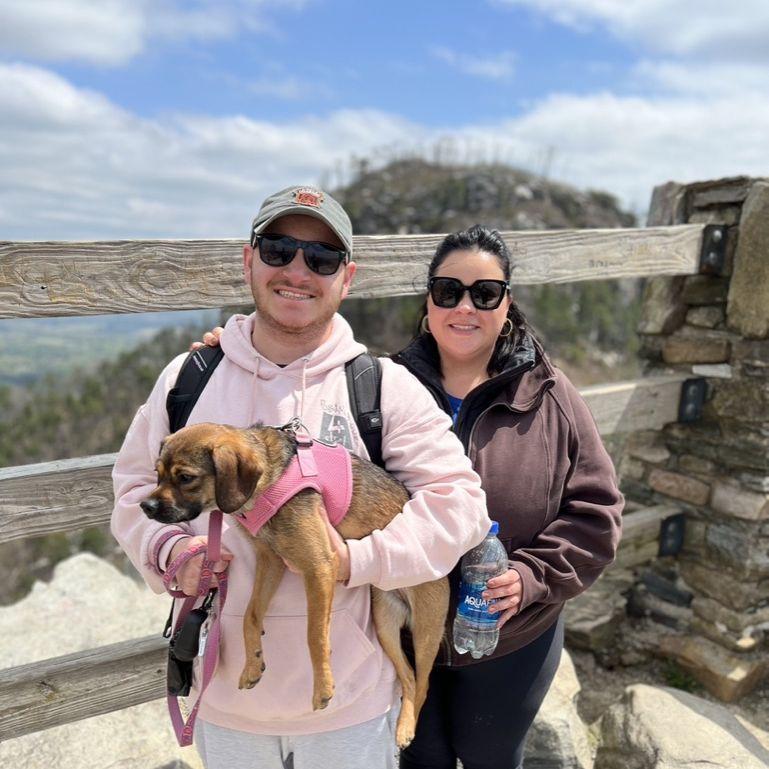 After hiking Pilot Mountain