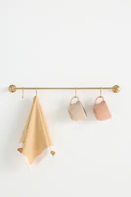 Amara Brass Utensil Rail