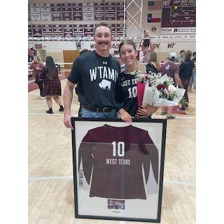 Noah and Camy at her senior night volleyball game!