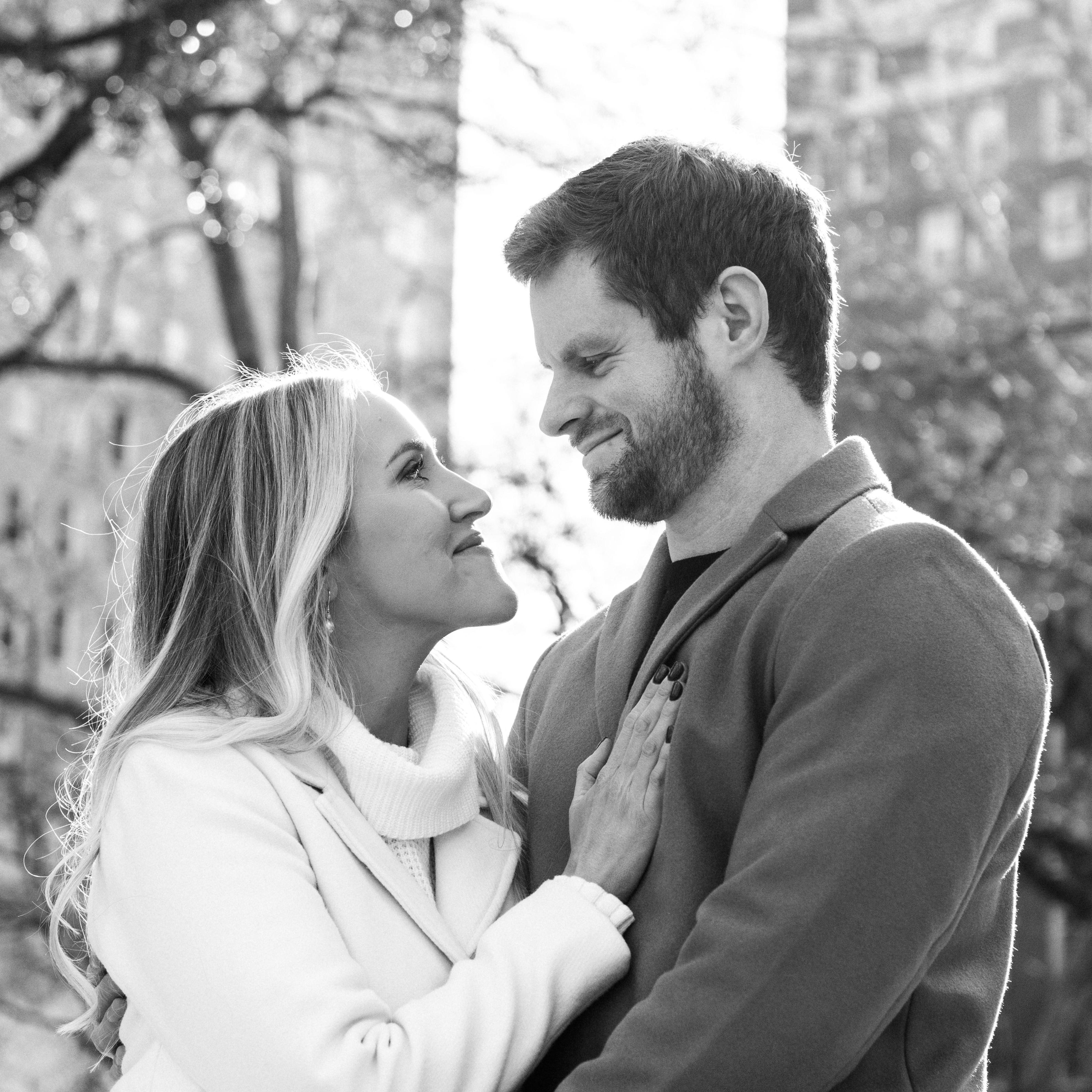 Engagement pictures in Rittenhouse Square