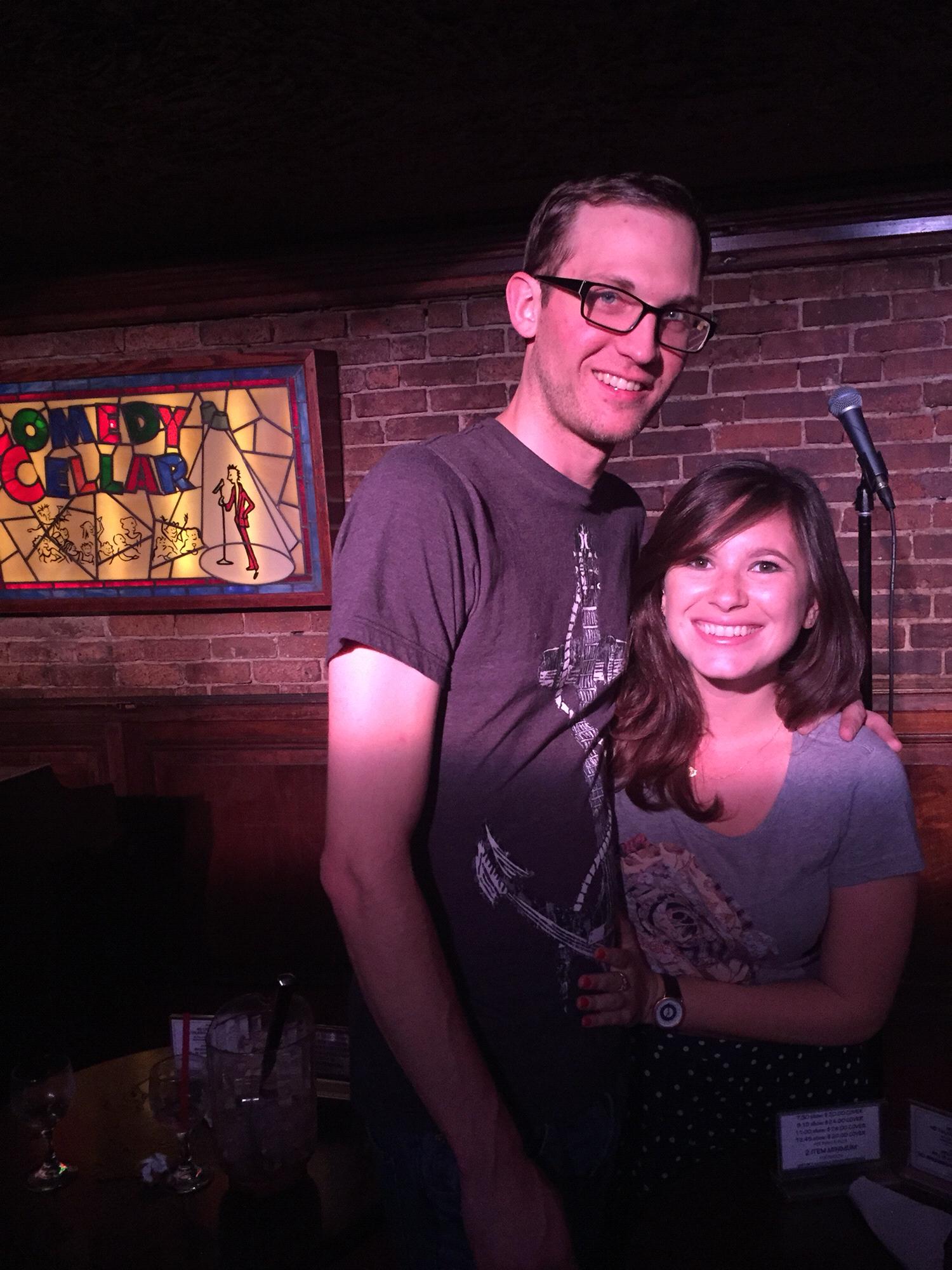 Comedy Cellar in NYC! Such a fun surprise to see David Attell and meet Colin Quinn!