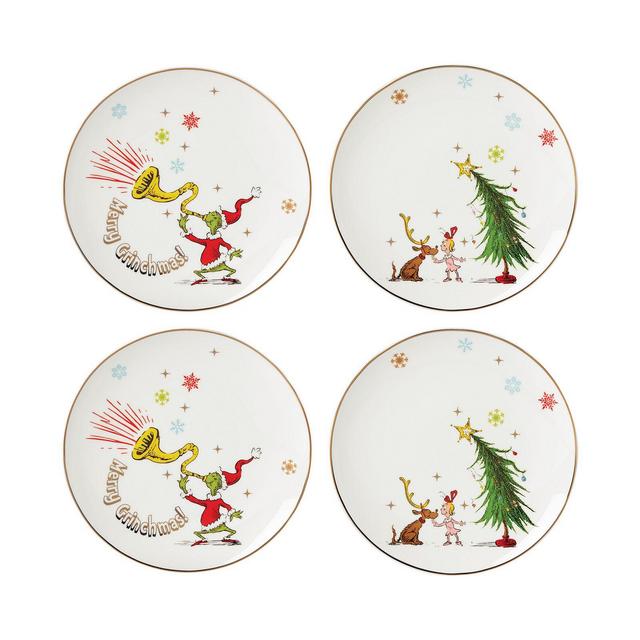 Lenox Grinchie Gifts Accent Plates, Set of 4