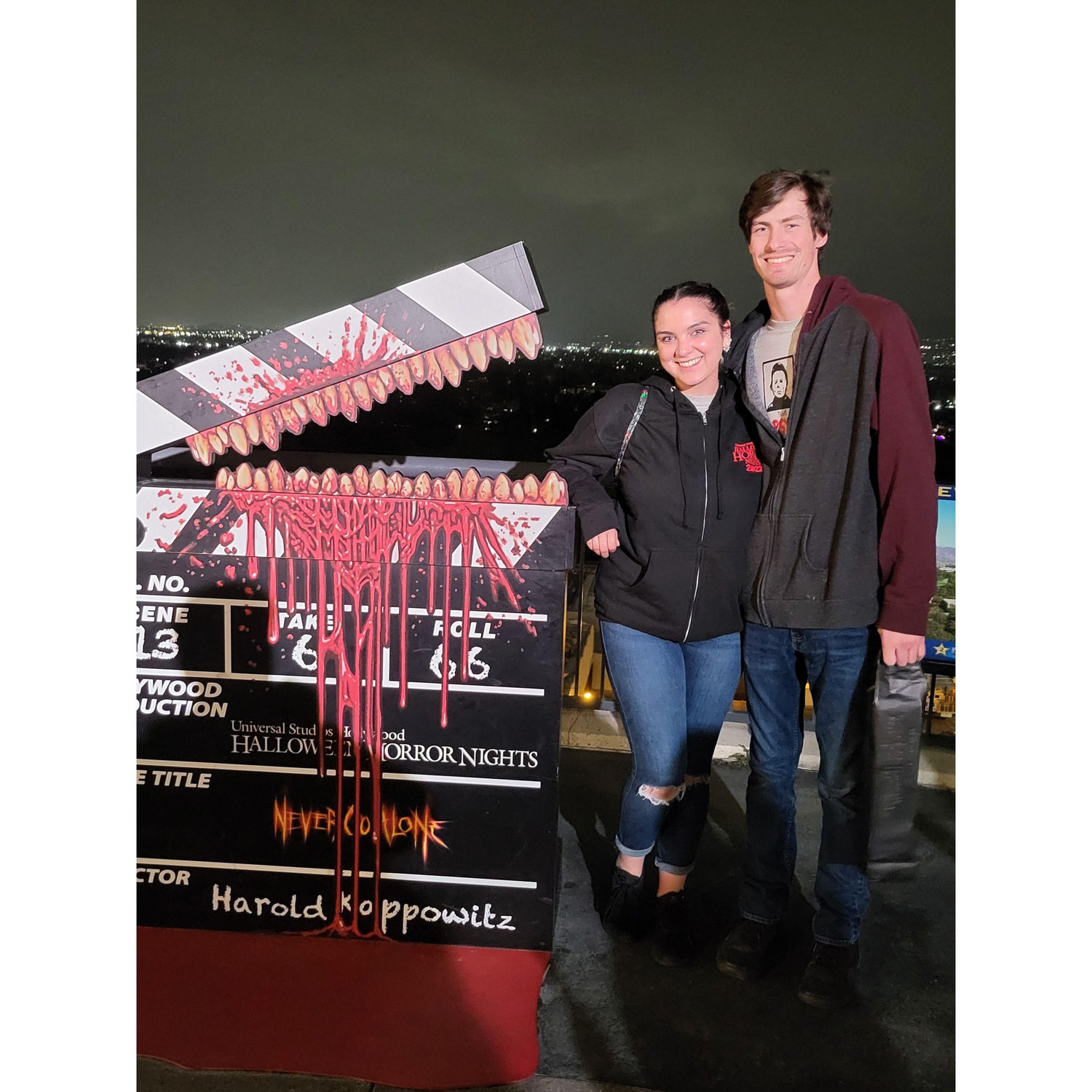 Our first time at Universal Studios Haunted Horror Nights, 2022.