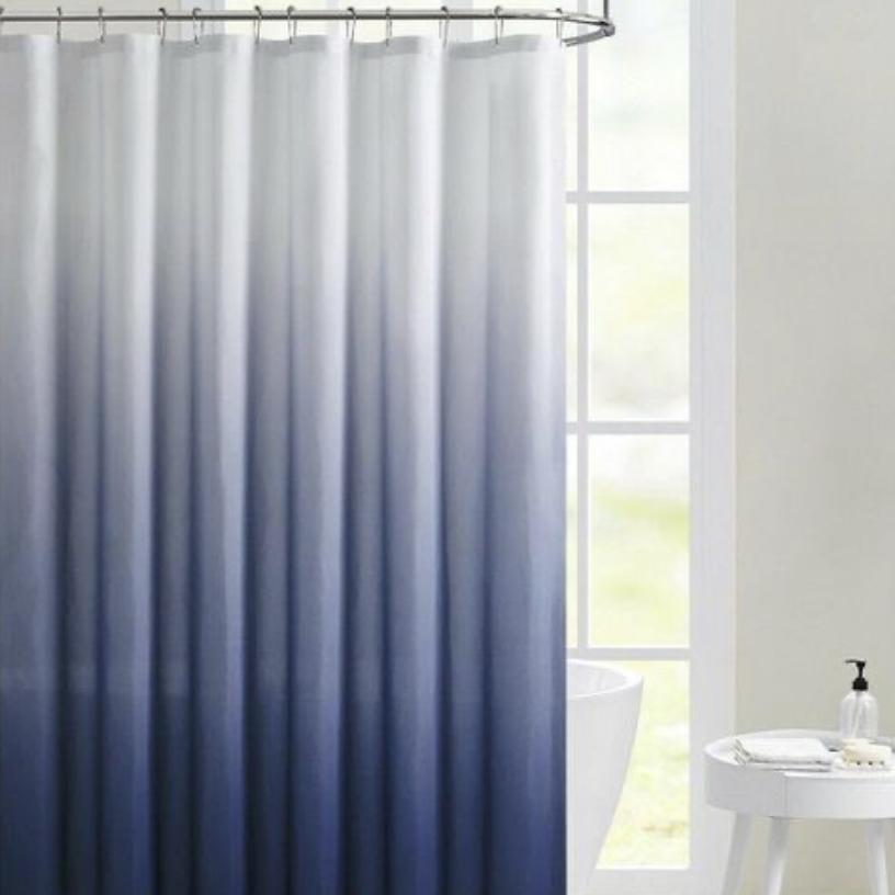 Kate Aurora Living Multi Color Ombre Fabric Shower Curtain