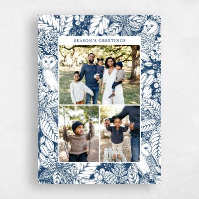 Navy, Blue Holiday Card - Higbee