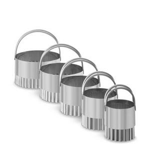 Fluted Biscuit Cutters, Set of 5