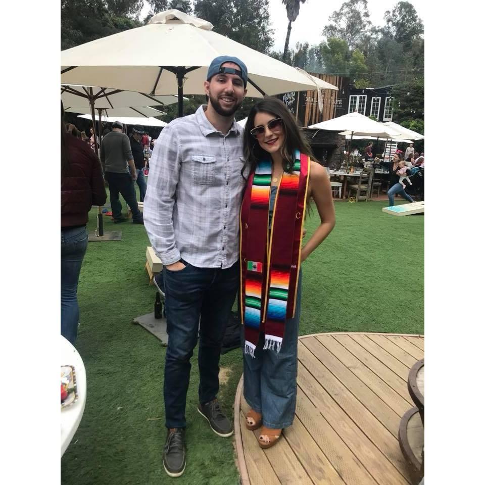 Day after Vanessa's graduation...she was hungover to the fullest. Stephen looks like a Trojan already.