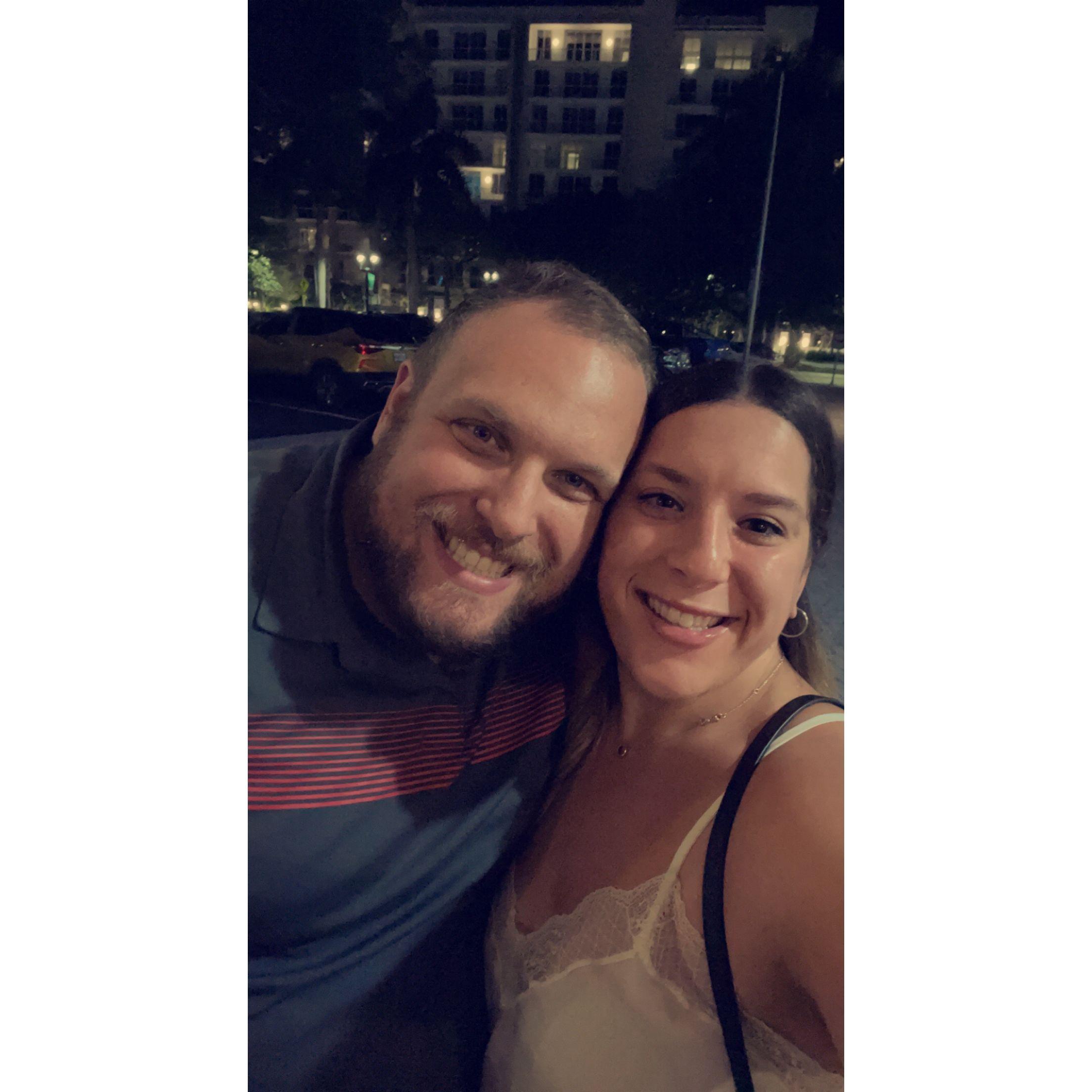Our second picture together, celebrating Sam's birthday.