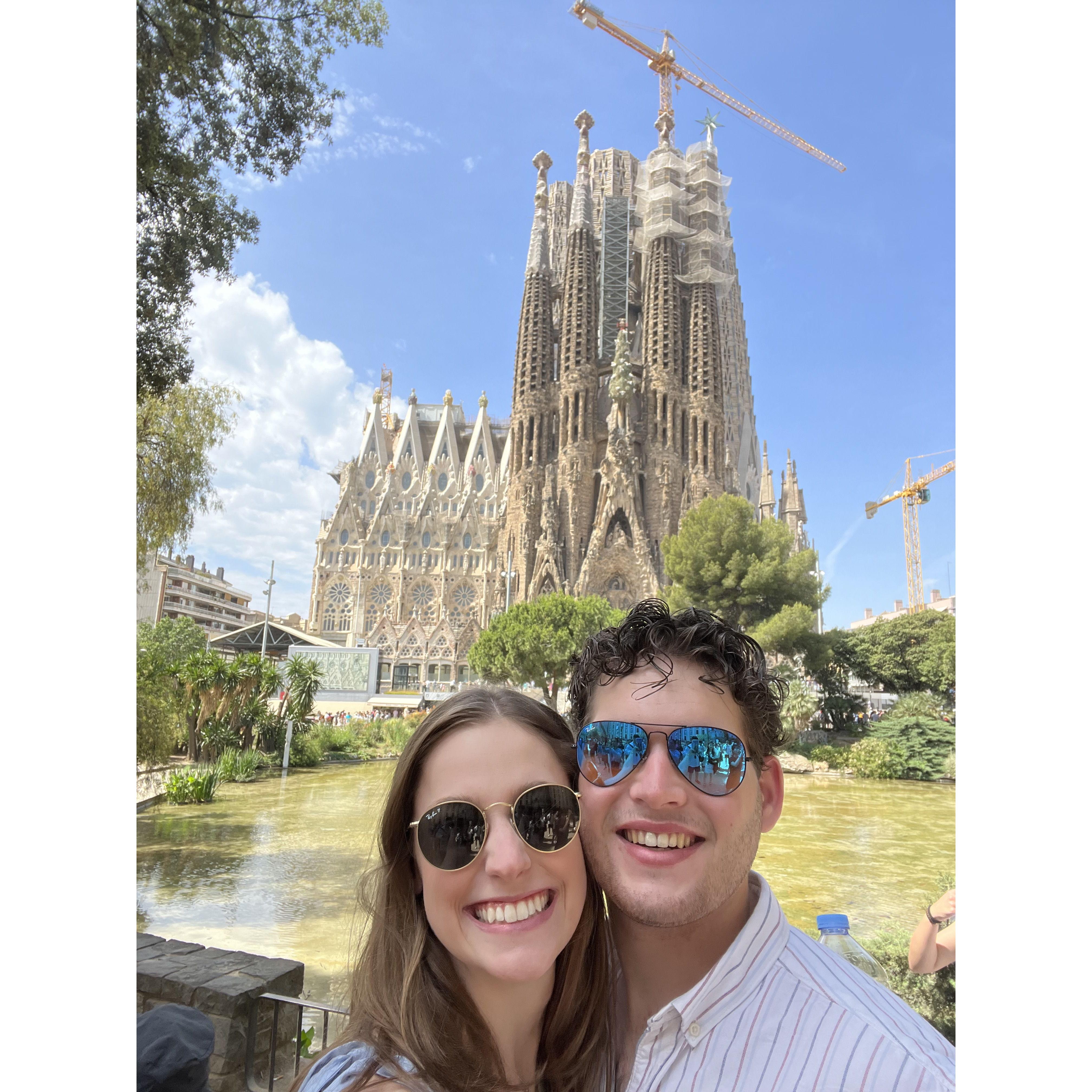 Overlapping studying abroad in Spain allowed for the most special date to La Sagrada Familia in Barcelona!