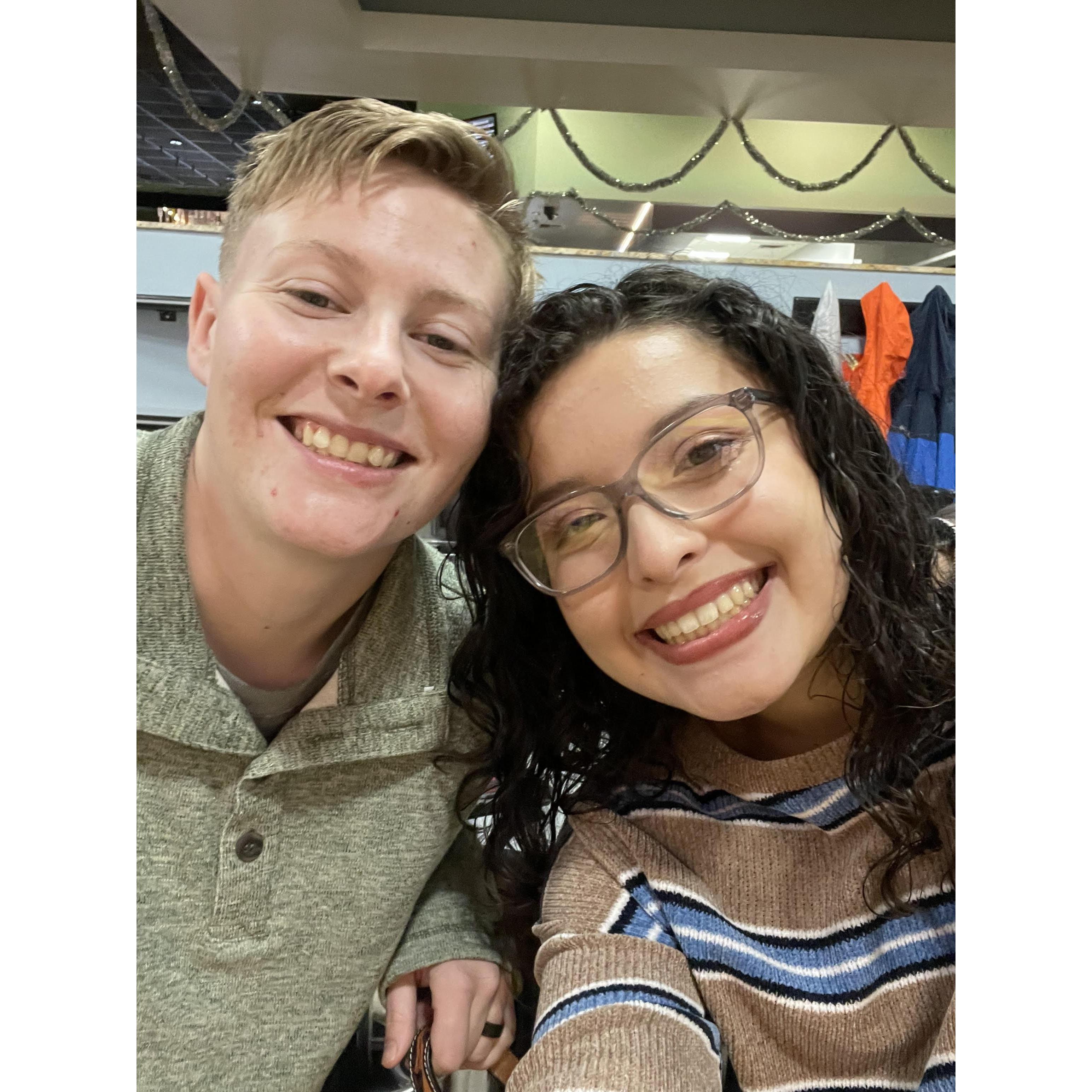 Celebrating our almost twin birthdays, this past year.