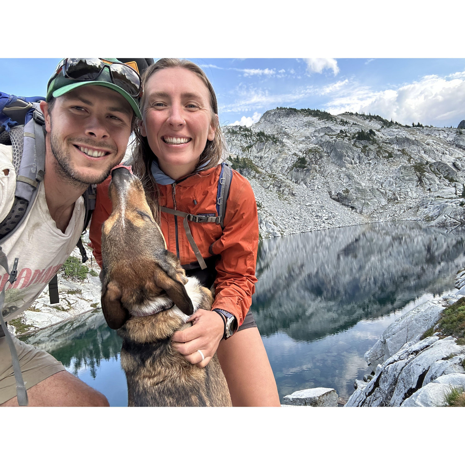Backpacking in the Alpine Lakes Wilderness with our pup Cora