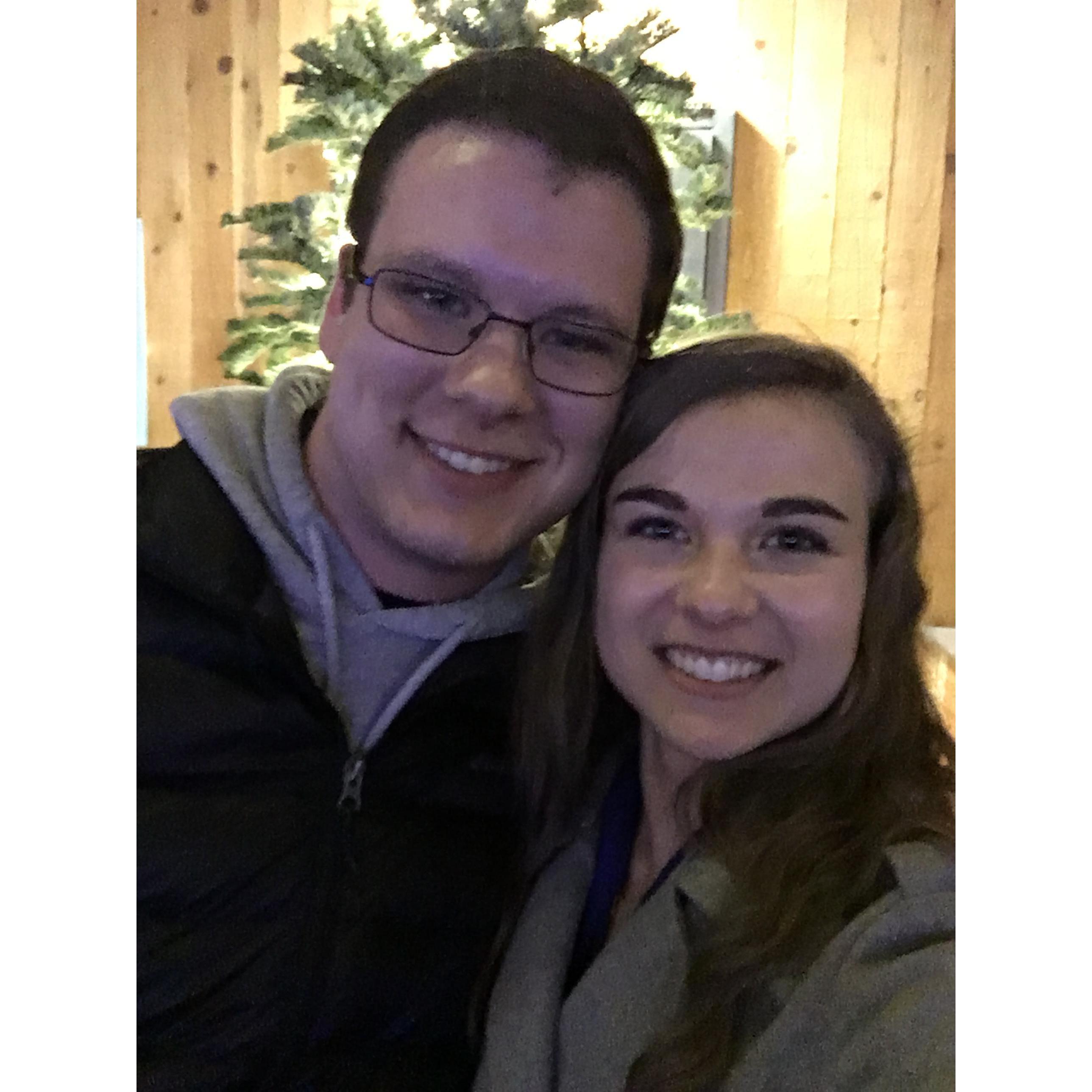 On one of our first dates at the Oregon Gardens (wouldn't be the last date there...!)