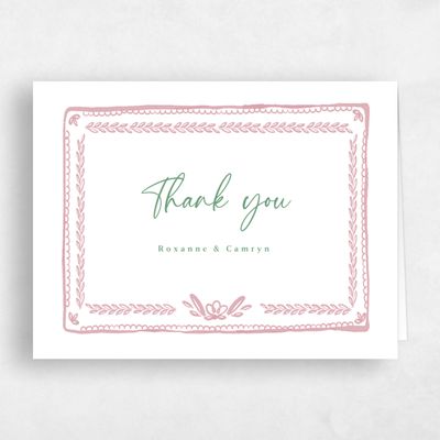White Wedding Thank You - Galleria Landscape
