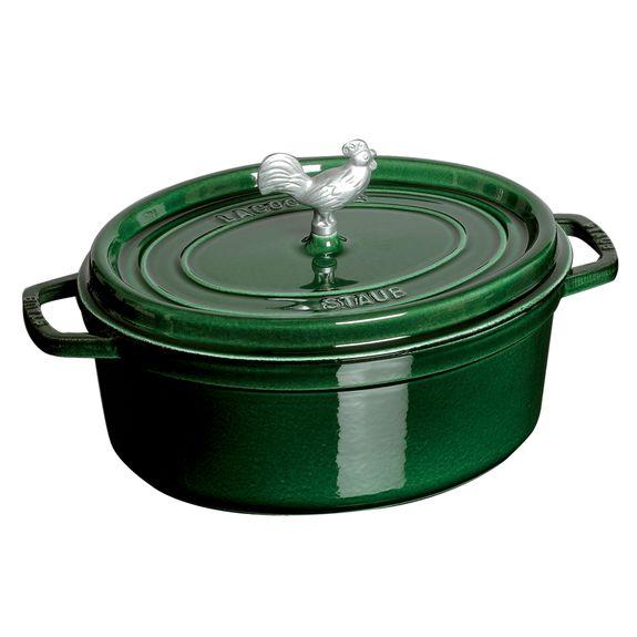 Staub Cast Iron 5.75-qt Coq au Vin Cocotte, Basil