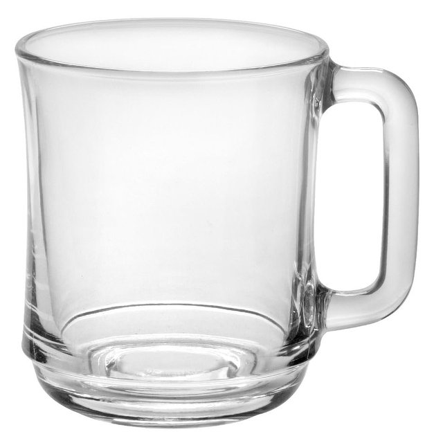 Duralex - Lys Stackable Clear Mug 310 ml (10 7/8 oz) Set Of 6