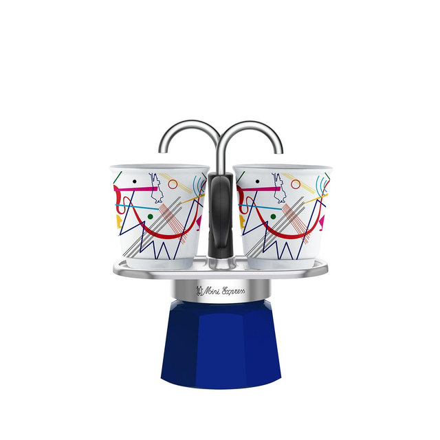 Bialetti Set Mini Express "R" Kandinsky Plus 2 Bicc. 2.8 OZ Coffeemaker
